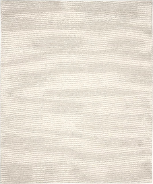 SAFAVIEH Area Rug 11x15 - Natura Collection - Large - Ivory, Handmade Wool Blend, Textured Design, Ideal for Living Room, Bedroom, Dining Space (NAT620A)