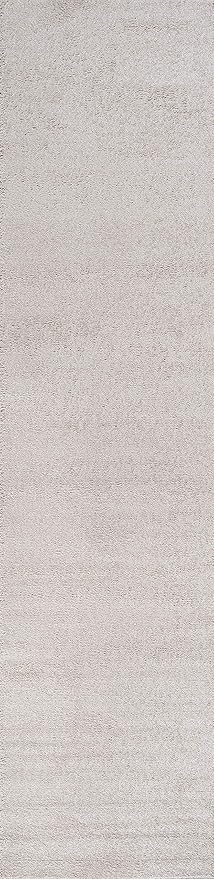 JONATHAN Y Haze Solid Low-Pile Ivory Runner Rug 2x8, Coastal,Bohemian,Minimalist,Classic, Easy-Cleaning for Living Room,Bedroom,Kitchen,Pet Friendly,Non-Shedding (SEU100D-28)