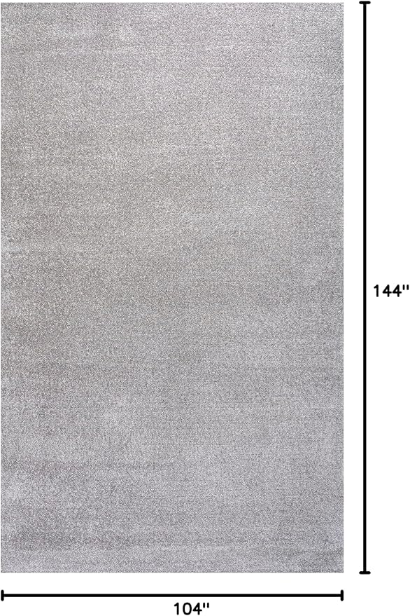 JONATHAN Y Haze Solid Low-Pile Light Gray Indoor Area Rug 9x12, Coastal,Bohemian,Minimalist,Classic, Easy-Cleaning for Living Room,Bedroom,Kitchen,Pet Friendly,Non-Shedding (SEU100K-9)
