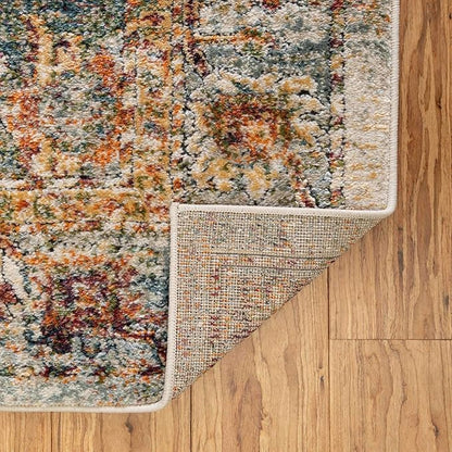 Unique Loom Isabella Collection Area Rug - Adjani (5' 1" Square, Ivory/ Beige)