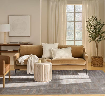Nourison Home Nordic Grey Multicolor 8' x 10' Scandinavian Area Rug - Easy Clean, Non Shedding, Bed Room, Living Room, Dining Room, Kitchen (8' x 10')
