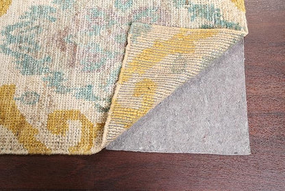 Rug Source Transitional Collection 5x8 Oushak Area Rug, Hand Knotted Beige & Ivories All-Over Rug, Oriental Jute Carpet for Bedroom, Living Room, Dining Room