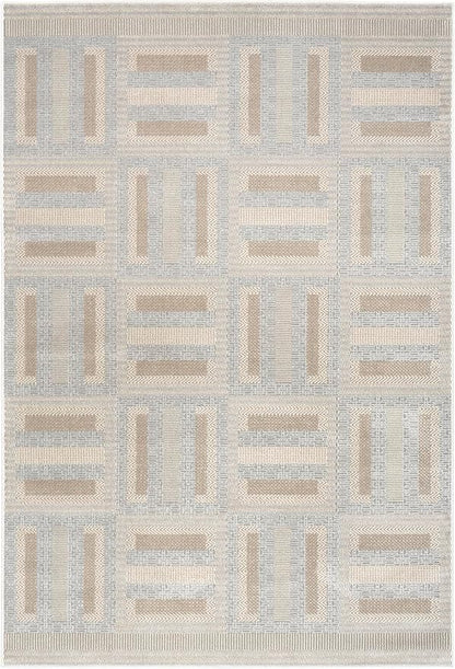 Nourison Home Nordic Grey Multicolor 4' x 6' Scandinavian Area Rug - Easy Clean, Non Shedding, Bed Room, Living Room, Dining Room, Kitchen (4' x 6')