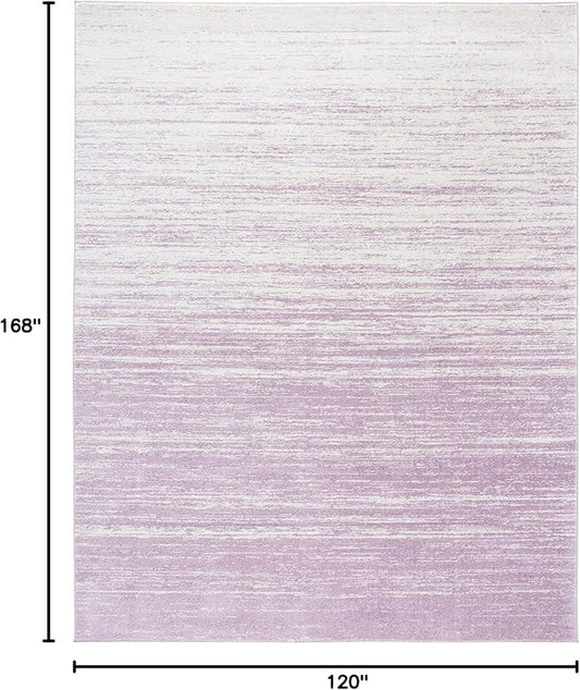 SAFAVIEH Area Rug 10x14 - Adirondack Collection - Large - Cream & Purple, Modern Ombre Design, Non Shedding & Easy to Clean, Ideal for Living Room, Bedroom, Office, Dining Space (ADR113L)