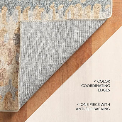 Dash and Albert Paint Chip Machine Washable Area Rug - Runner - 2.5' x 8' Natural - Geometric Accent Rug - Anti-Slip Backing, Lightweight, Machine Washable, High Traffic Areas Kitchen, Mudroom