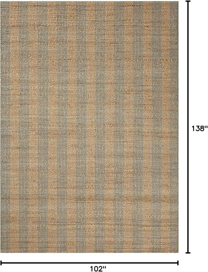 Loloi Chris Loves Julia Judy Collection JUD-04 Natural/Sky 8'-6" x 11'-6" Area Rug