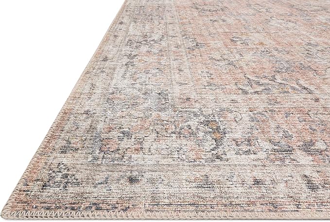 Loloi Skye Collection SKY-01 Blush/Grey 9'-0" x 12'-0" Area Rug