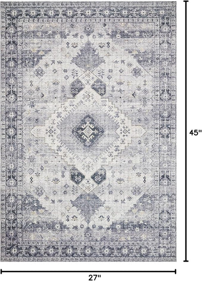 Loloi II Skye Collection SKY-02 Silver/Grey 2'-3" x 3'-9" Accent Rug