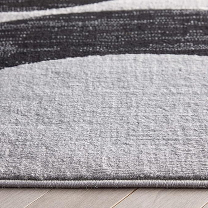 Well Woven Dulcet Bingo Grey Modern Geometric 5'3" x 7'3" Area Rug