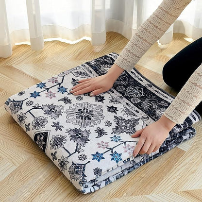 Area Rug 5x7,Boho Vintage Oriental Washable Rugs,Collapsible Area Rug for Bedroom, Entryway, Kitchen, Bathroom