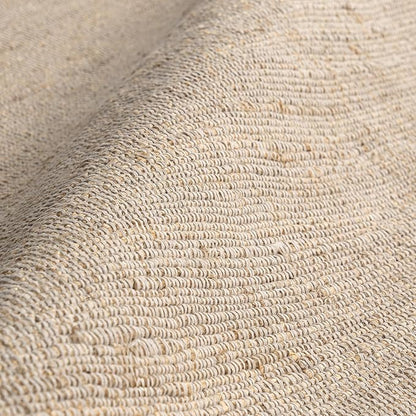nuLOOM 2'6" x 8' Elfriede Jute & Cotton Hand Woven Area Rug, Natural, Solid Rustic Farmhouse Style, Weaved Design, Natural Fiber, For Bedroom, Living Room, Dining Room, Hallway, Office, Entryway