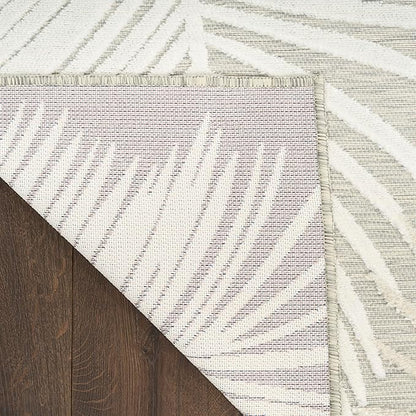Nourison Home Suncoast Grey 7'10" x 9'10" Area Rug - Easy Clean, Non Shedding, Bed Room, Living Room, Dining Room, Kitchen (8' x 10')