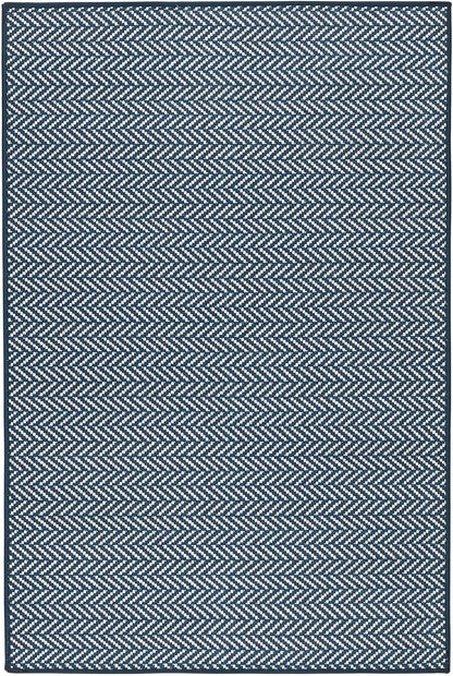 Dash and Albert Herringbone Machine Washable Area Rug - Runner - 2.5' x 8' Navy - Geometric Accent Rug - Anti-Slip Backing, Lightweight, Machine Washable, High Traffic Area Kitchen, Mudroom, Entryway
