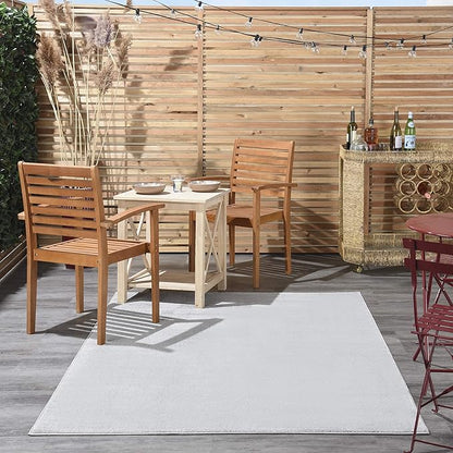 Nourison Home Nourison Essentials Silver Grey 6' x 9' Area Rug - Easy Clean, Non Shedding, Bed Room, Living Room, Dining Room, Kitchen (6' x 9')