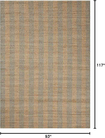Loloi Chris Loves Julia Judy Collection JUD-04 Natural/Sky 7'-9" x 9'-9" Area Rug
