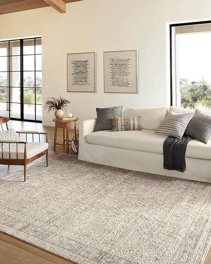 Loloi Amber Lewis Alie Collection ALE-03 Taupe/Dove 2'-7'' x 12'-0'', .13'' Pile Height, Runner Rug