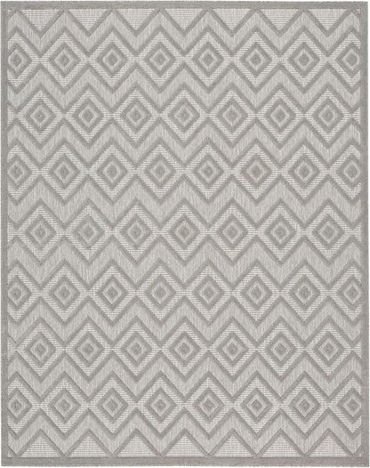 Nourison Home Versatile Silver Grey 7' x 10' Area Rug - Easy Clean, Non Shedding, Bed Room, Living Room, Dining Room, Kitchen (7' x 10')