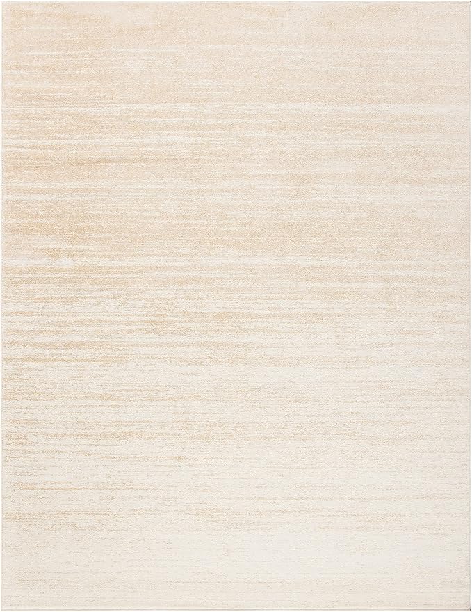 SAFAVIEH Area Rug 9x12 - Adirondack Collection - Large - Champagne & Cream, Modern Ombre Design, Non Shedding & Easy to Clean, Ideal for Living Room, Bedroom, Office, Dining Space (ADR113W)