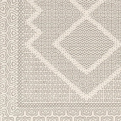 Mark&Day Wool Rugs, 8x10 Nishnabotny Cottage Light Gray Area Rug, Grey Beige Carpet for Living Room, Bedroom or Kitchen (8' x 10')