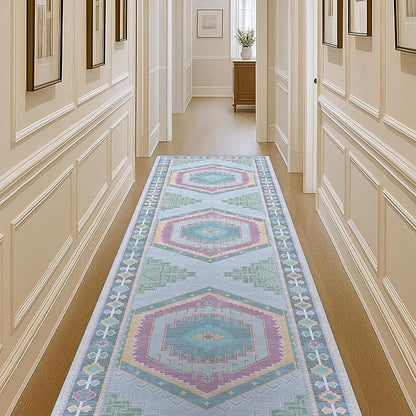 Fame Living Washable Area Rug. Modern Farmhouse. Vintage. Turkish. Bohemian. Distressed. Oriental. Traditional. Rugs for Living Room. Dining. Bedroom. Office. Entryway. Foyer. (856GP, 2'5" x 4'9")