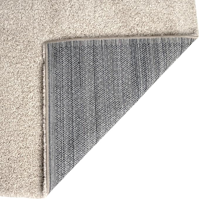 Unique Loom Solo Collection Area Rug - Calabasas (5' 3" Octagon, Ivory)