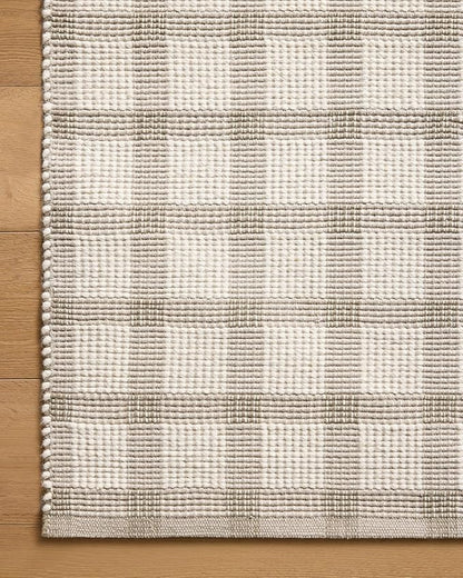 Loloi Magnolia Home by Joanna Gaines Ryder Collection RYD-02 Stone/Ivory 8'-6" x 11'-6" Area Rug