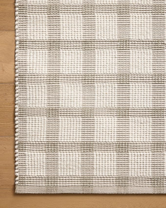 Loloi Magnolia Home by Joanna Gaines Ryder Collection RYD-02 Stone/Ivory 9'-3" x 13' Area Rug