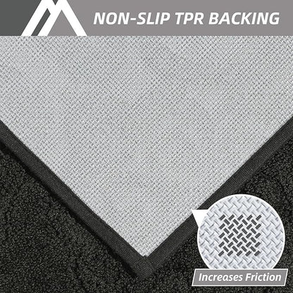 COSY HOMEER Door Mat 24”x36”,Absorbent Dirt Trapper Entryway Rugs,Non-Slip Welcome Mat,Washable Entry Rugs,Low Pile Doormat for Front Back Door,Wet Shoes & Paws,Black