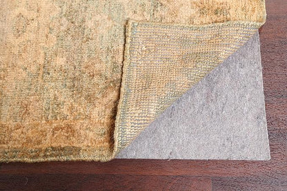 Rug Source Tribal Collection 7x9 Moroccan Area Rug, Hand Knotted Beige & Ivories Floral Rug, Oriental Jute Carpet for Bedroom, Living Room, Dining Room