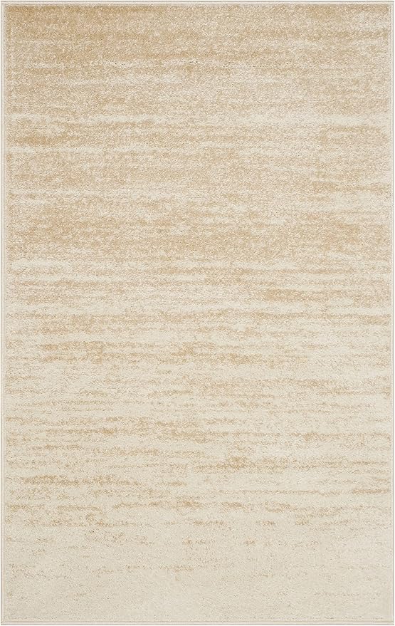 SAFAVIEH Adirondack Collection Accent Rug - 2'6" x 4', Champagne & Cream, Modern Ombre Design, Non Shedding & Easy to Clean, Ideal for Front Door, Kitchen, Entryway, Accent Space (ADR113W)