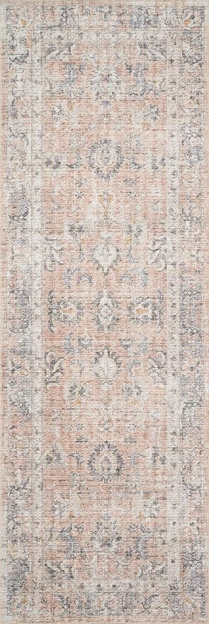 Loloi Skye Collection SKY-01 Blush/Grey 9'-0" x 12'-0" Area Rug