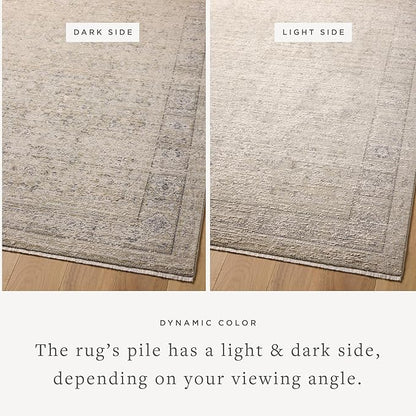 Loloi Amber Lewis Alie Collection ALE-03 Taupe/Dove 11'-6'' x 15'-7'', .13'' Pile Height, Area Rug