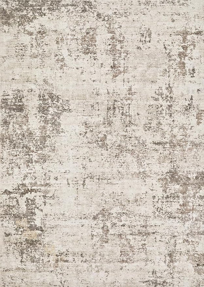 7x9 Area Rug Living Room Rugs - Washable Neutral Modern Abstract Soft Thin Large Rug Indoor Floor No Slip Rug Carpet for Bedroom Under Dining Table Home Office Decor - Dark Brown