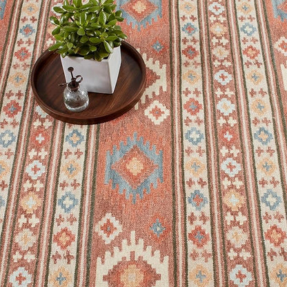 Dash & Albert Canyon Natural Machine Washable Rug, 3 X 5 Feet, Natural Geometric Pattern - Premium Luxury Hotel Quality Soft Breathable Hypoallergenic Machine Washable Easy Care All Season