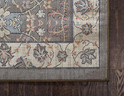 Unique Loom Espahan Collection Area Rug - Cape Cod (2' 2" x 3' 1" Rectangle, Green/ Black)