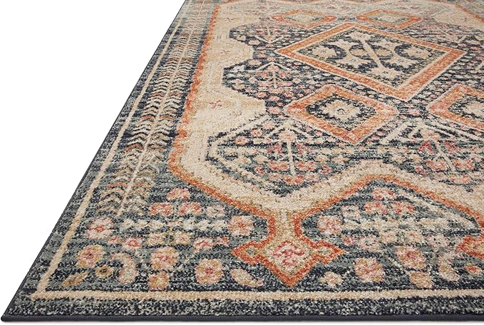 Loloi Jocelyn Collection JOC-05 Navy/Multi 7'-10" x 10' .38" Thick Area Rug