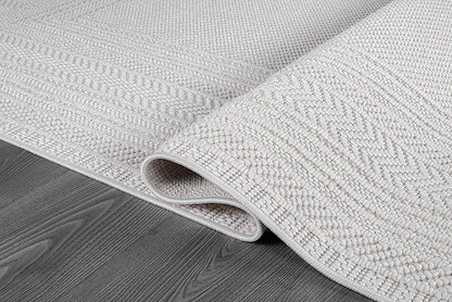 Micro Loop Indoor Rug White 9x12 Boho Geometric Neutral Area Rugs for Living Room Soft Luxury Modern Low and High Pile Durable Stain Resistant Non-Shedding Indoor Area Carpet 9 x 12