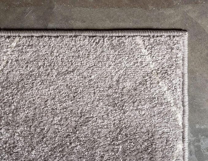 Unique Loom Trellis Frieze Collection Area Rug - Geometric (2' x 13' 1" Runner, Light Gray/ Ivory)