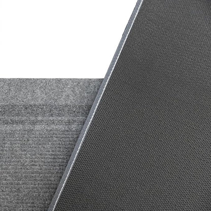 English Home Custom Size Non Slip Striped Design Light Weight Durable PVC Backing Thin Pile Runner Rug (26" x 40')