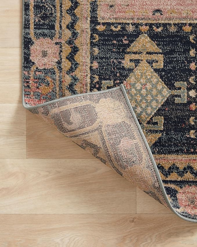 Loloi Jocelyn Collection JOC-06 Rose/Rose 9'-6" x 12'-6" .38" Thick Area Rug