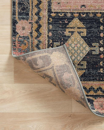 Loloi Jocelyn Collection JOC-06 Rose/Rose 4'-0" x 6'-0" .38" Thick Accent Rug
