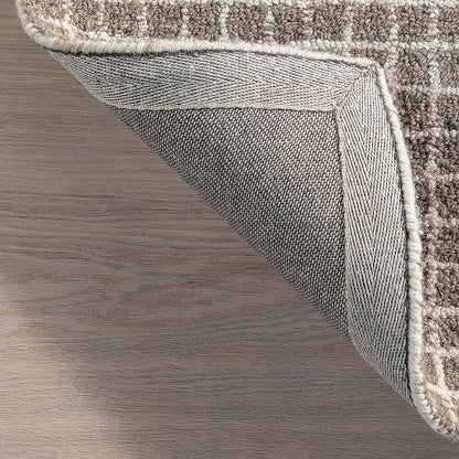 Rugs USA Melrose Grey, 7'6" x 9'6", Handmade, Wool & Cotton, Soft and Cozy, High Traffic, Stain Resistant, Easy Clean, Durable Area Rug for Bedroom, Living Room, Dining Space, Den, Entryway