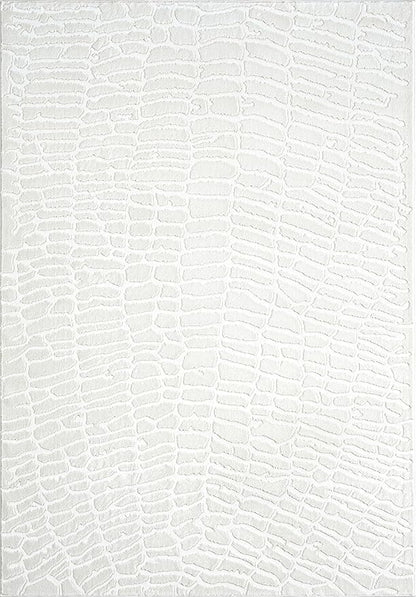 Abani Cream Area Rug for Living Room, Bedroom - Pebble Pattern - 5 x 8 - Durable & Easy to Clean