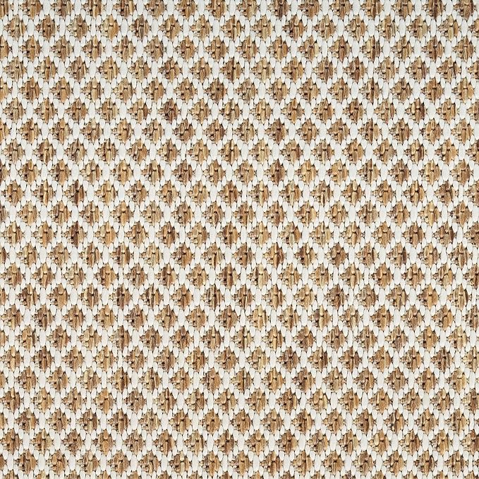 Nourison Home Courtyard Jute Ivory 9' x 12' Area Rug - Easy Clean, Non Shedding, Bed Room, Living Room, Dining Room, Kitchen (9' x 12')