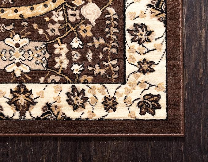 Unique Loom Espahan Collection Area Rug - Cape Cod (2' 2" x 8' 2" Runner, Brown/ Beige)