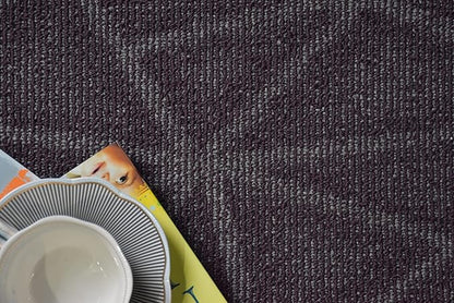 Furnish my Place Geometrical Pattern Indoor/Outdoor Refine Purple Rug, Abstract Area Rug, Doorway Mat, Contemporary Rug for Living Room, Entryway, Made in USA - 4' x 8' Oval