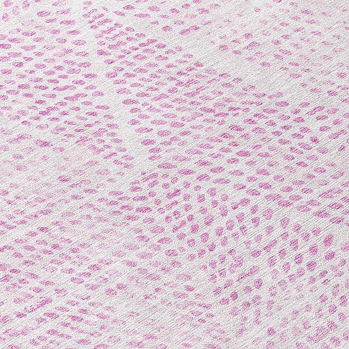 Addison Rugs Chantille ACN591 Pink 3' x 5' Indoor Outdoor Area Rug, Easy Clean, Machine Washable, Non Shedding, Bedroom, Living Room, Dining Room, Kitchen, Patio Rug