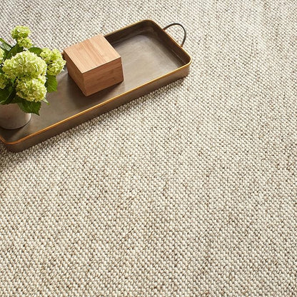 Dash & Albert Loggia Natural Handwoven Wool Rug, Runner-2.5 X 8 Feet, Natural Solid Pattern - Premium Luxury Hotel Quality Soft Breathable Hypoallergenic Machine Washable Easy Care All Season