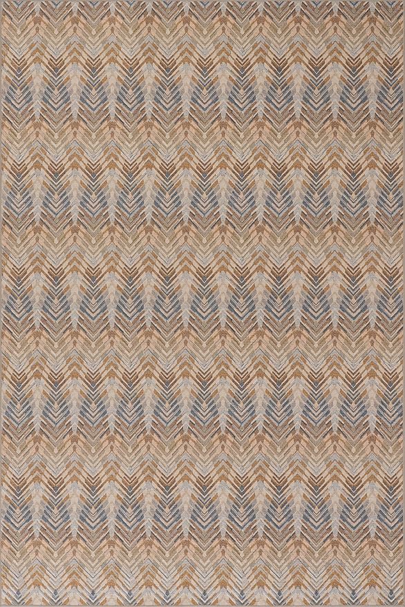 Dash & Albert Seneca Natural Machine Washable Rug, 9.5 X 13.5 Feet, Tan Geometric Pattern
