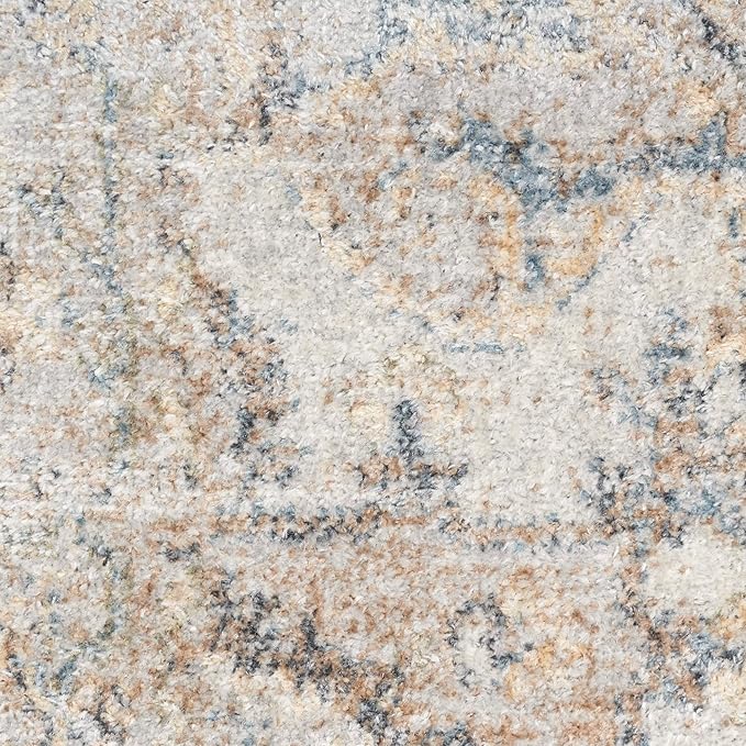 Nourison Home Astra Machine Washable Silver Grey 7'10" x 10' Area Rug - Easy Clean, Non Shedding, Bed Room, Living Room, Dining Room, Kitchen (8' x 10')